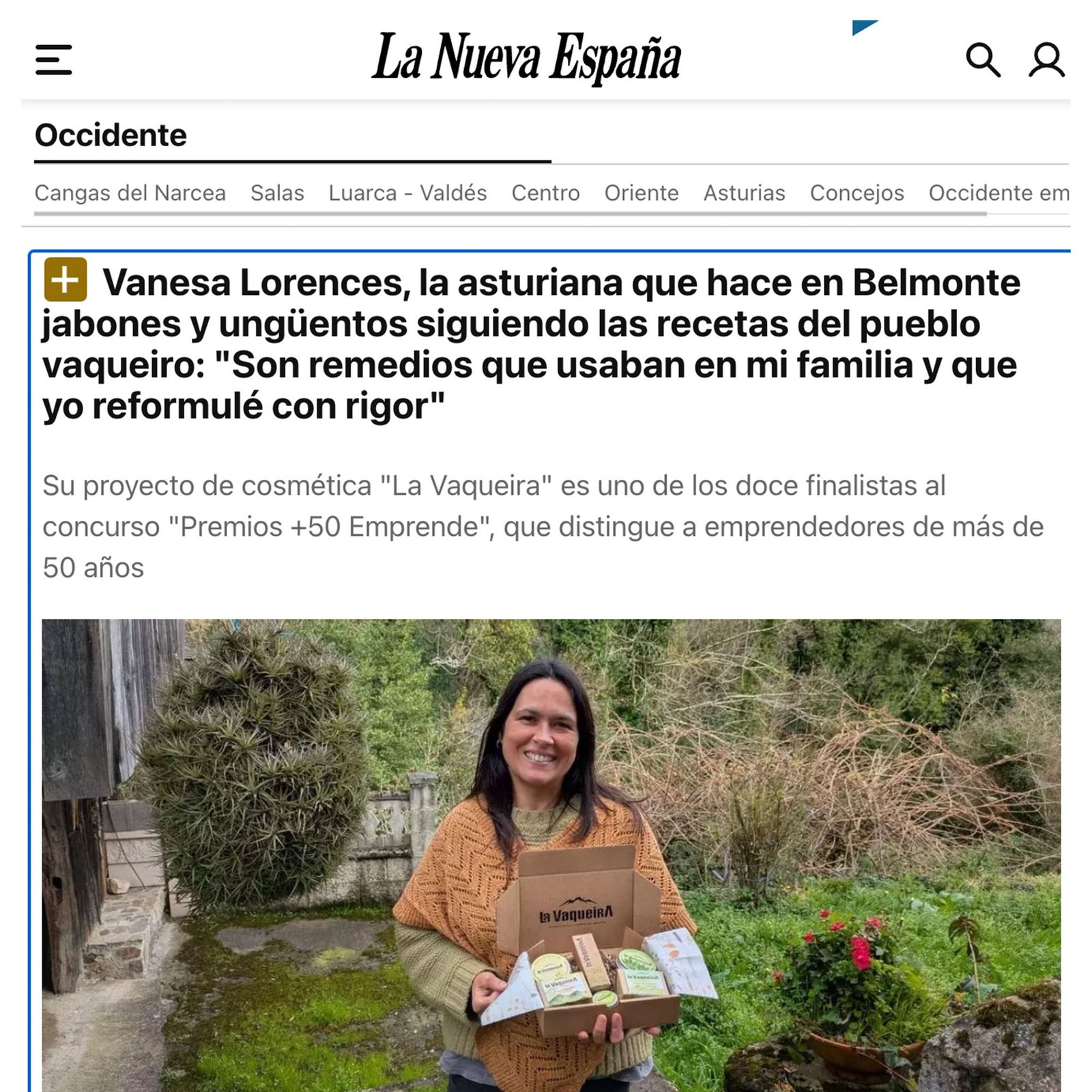 Noticia La Nueva España, La Vaqueira