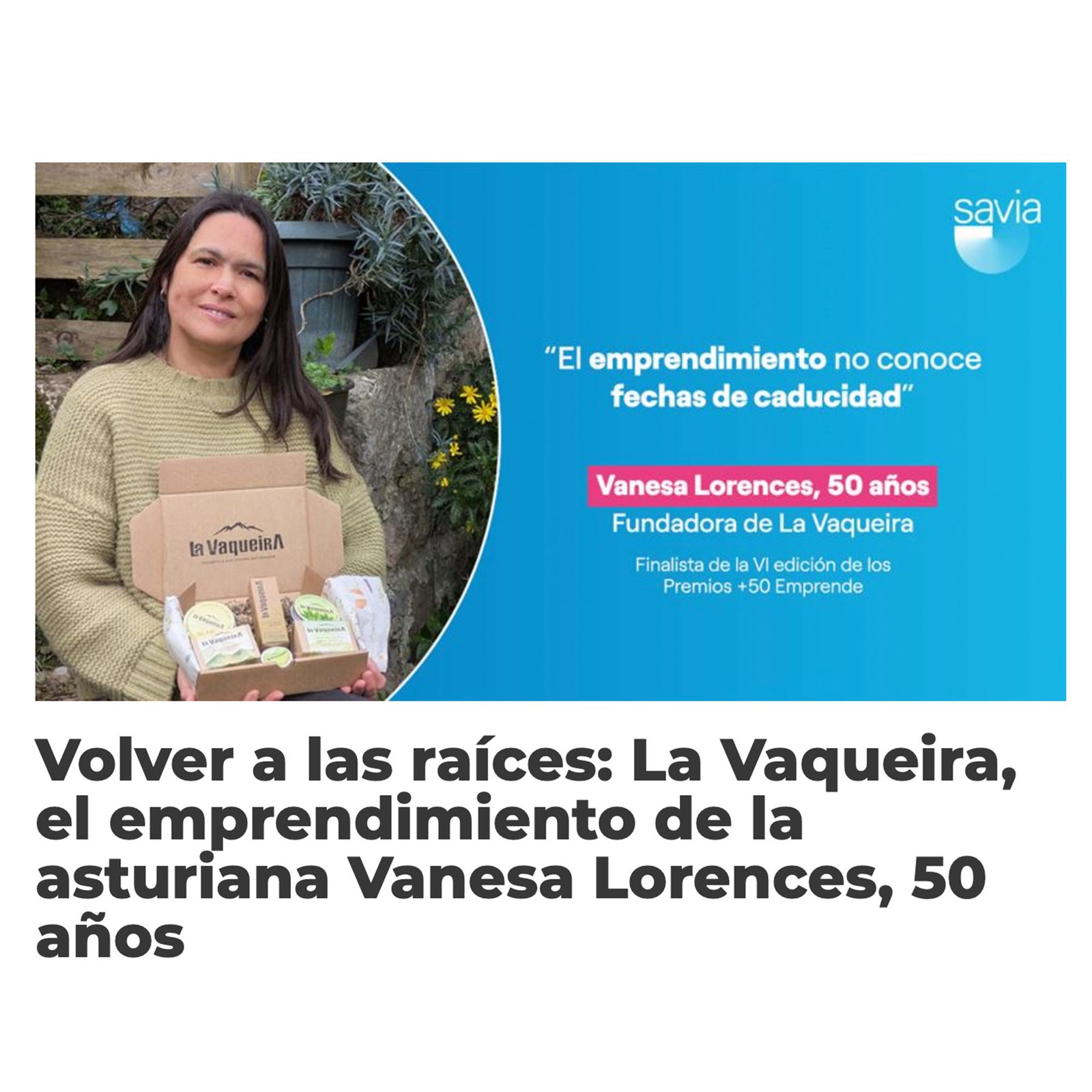 Noticia, La Vaqueira finalista 50 Emprende nivel nacional