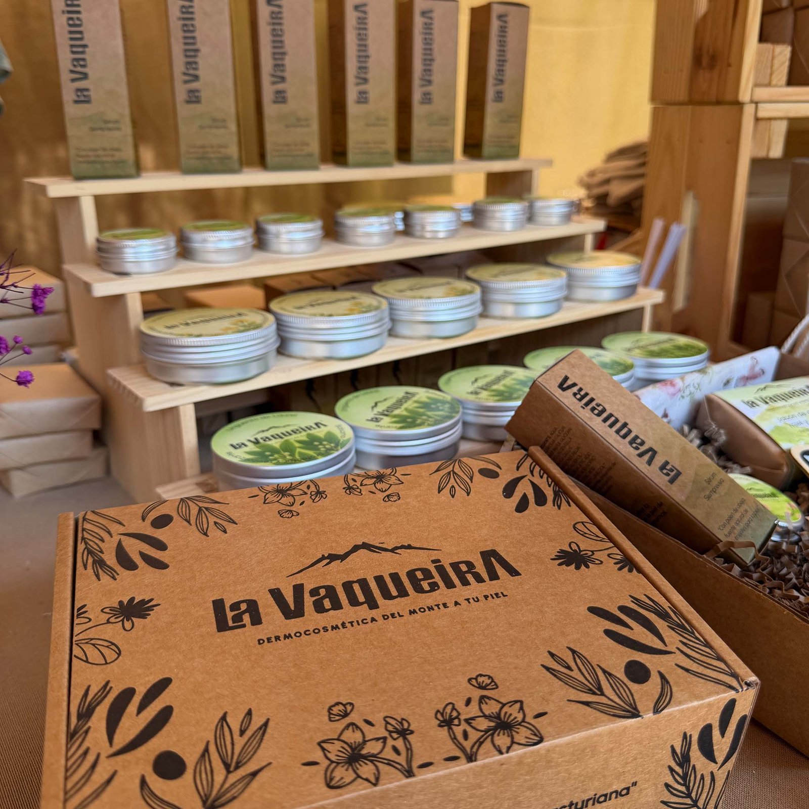 Stand La Vaqueira, packaging en feria